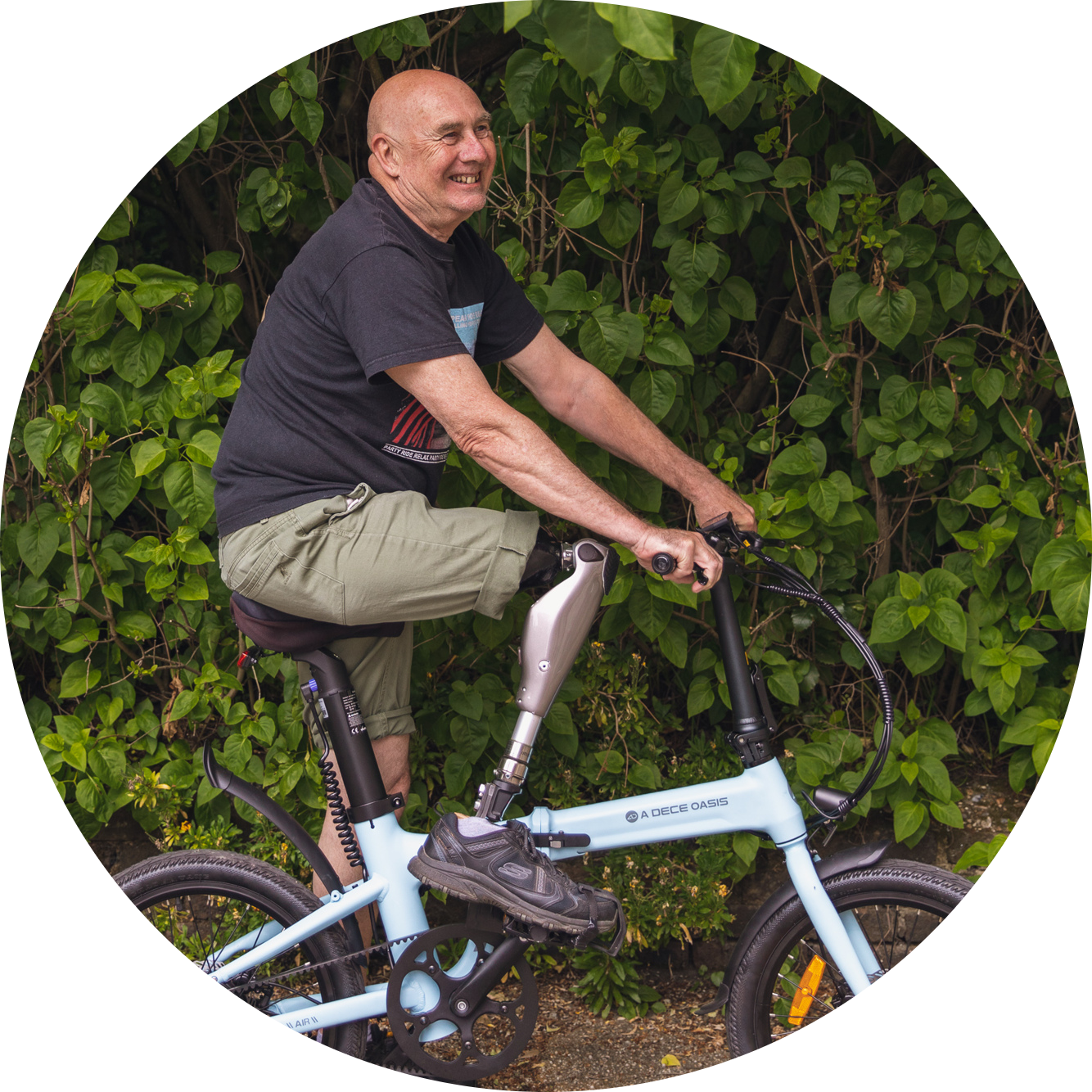 C-Leg User Courtaney Riding His Bike
