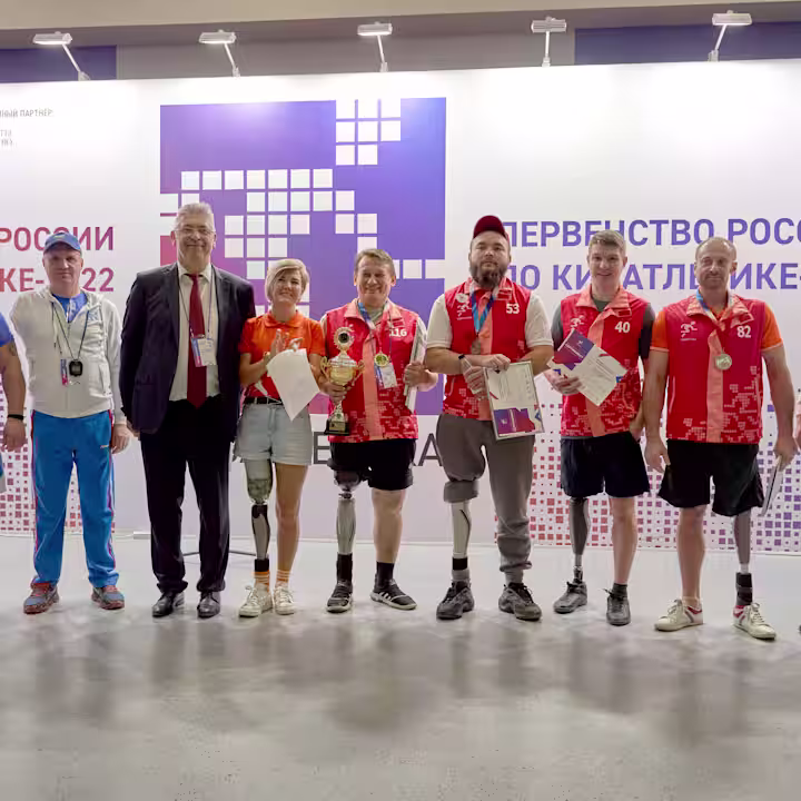 Первенство России по Кибатлетике. Церемония награждения - все участники