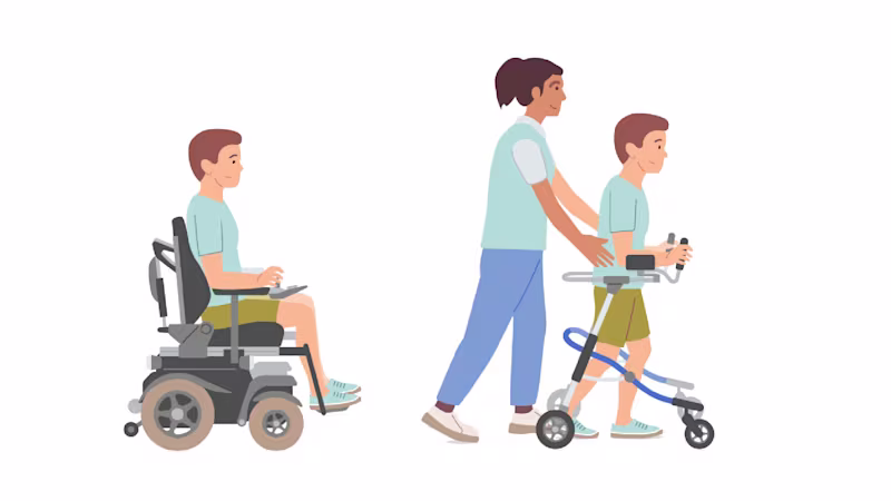 Grafische Darstellung der GMFCS-Stufe 4