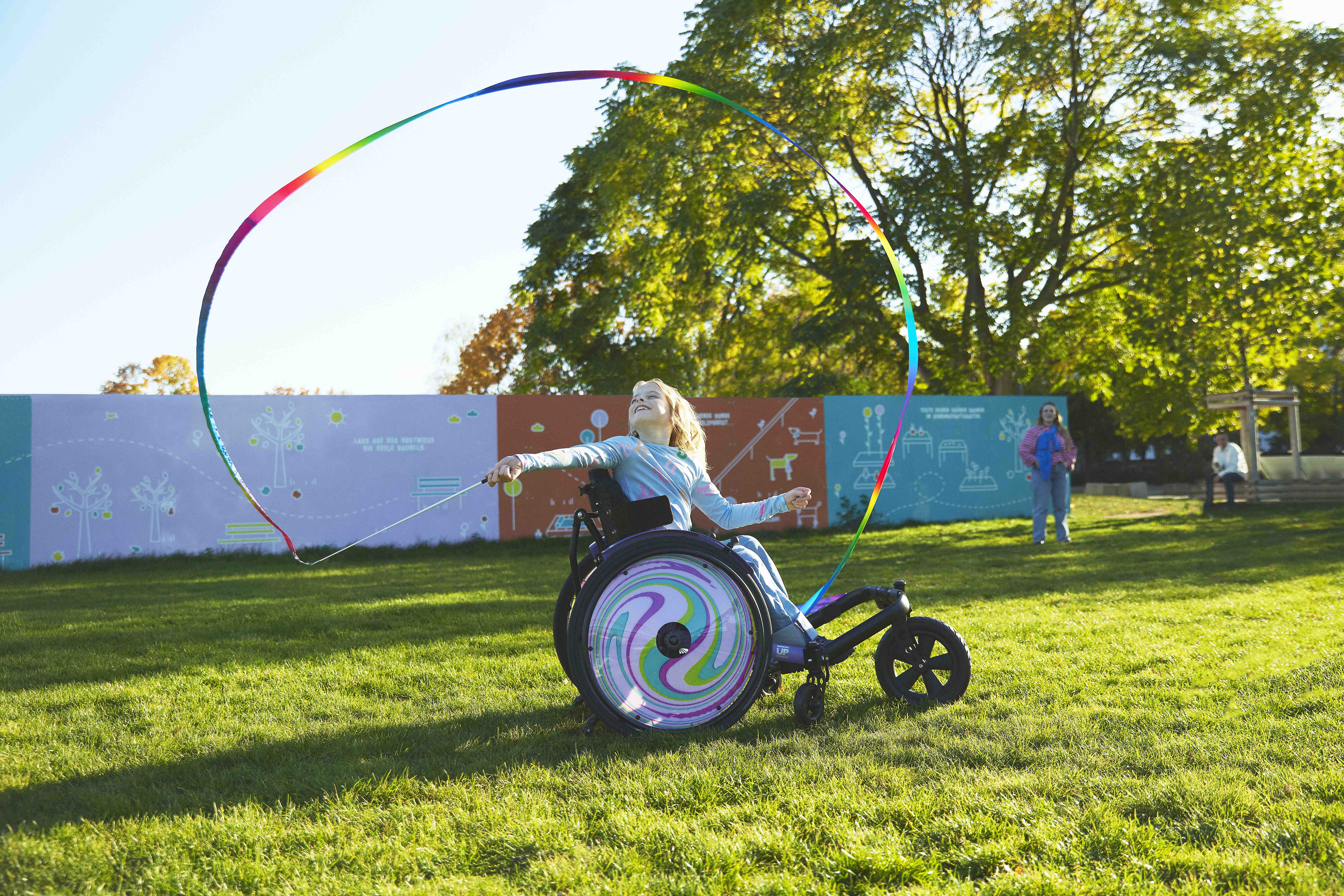 Mud Cruiser ruota da esterno che può essere montata sul telaio della carrozzina Kiddo 