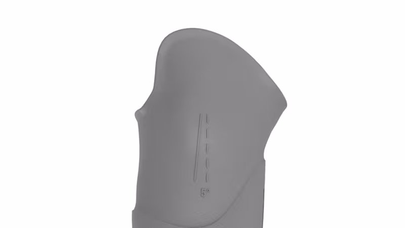 Digital modellierter MyFit TT Test- und 3D-gedruckter Definitivschaft.