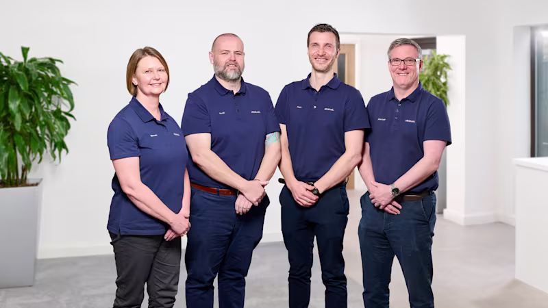 The Ottobock UK Prosthetic Academy Team group photo.