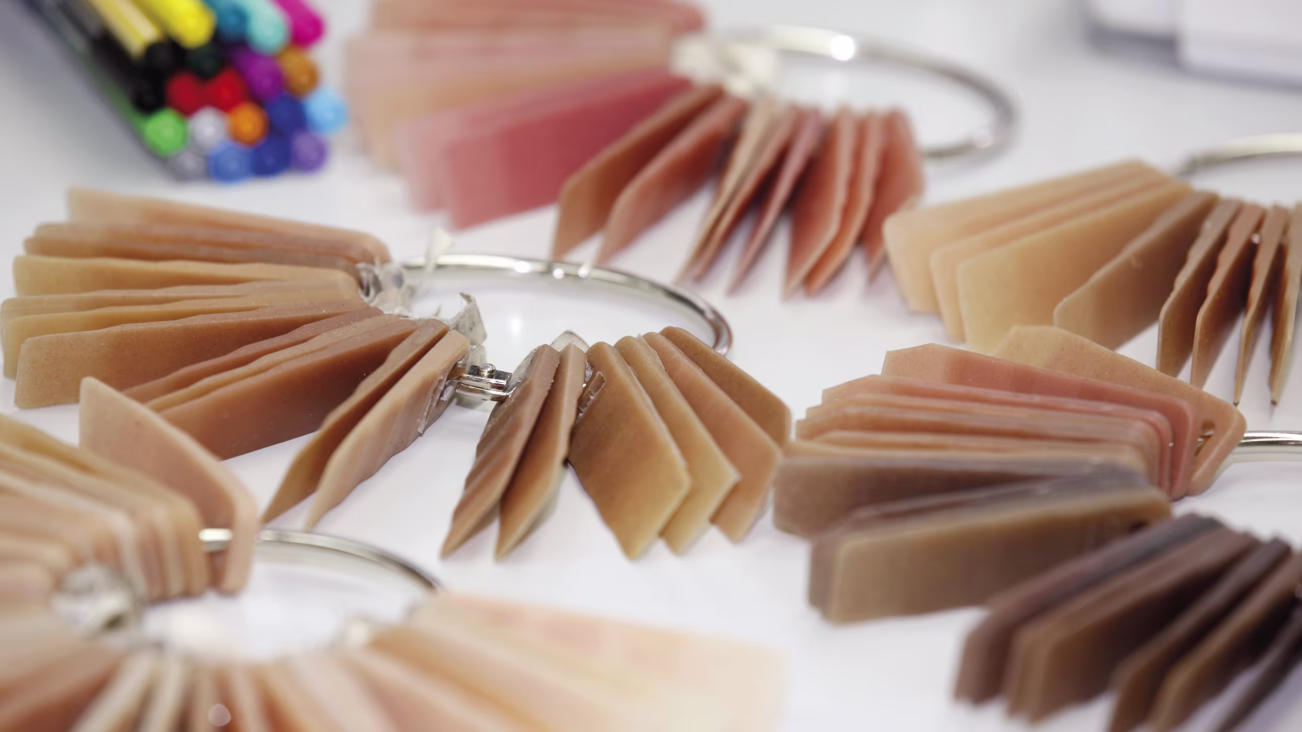 Campioni colore per la realizzazione di cosmesi estetiche e protesi in silicone
