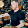Billy plays the drums while wearing his C-Leg 4 Microprocessor Knee