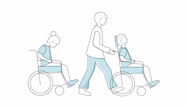 Graphic representation of GMFCS level 5