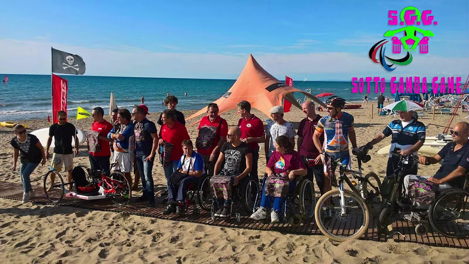 Sport in spiaggia ai Sotto Gamba Game 2021