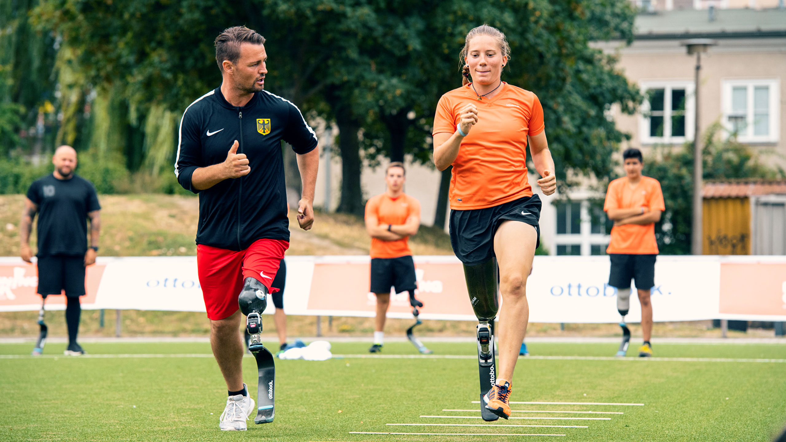 Allenamento alla Running Clinic Ottobock