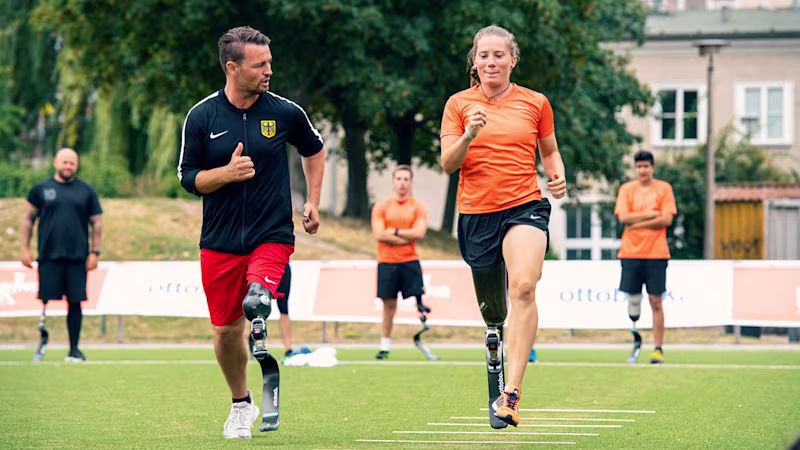 Allenamento alla Running Clinic Ottobock