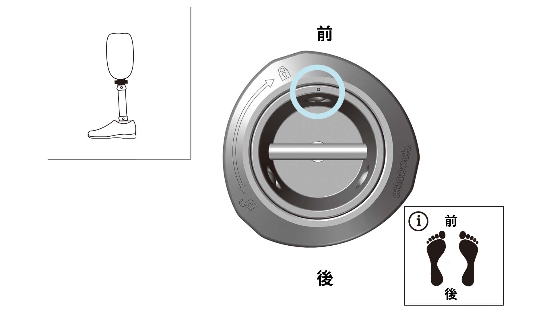 義足アダプター：4R11着脱アダプター