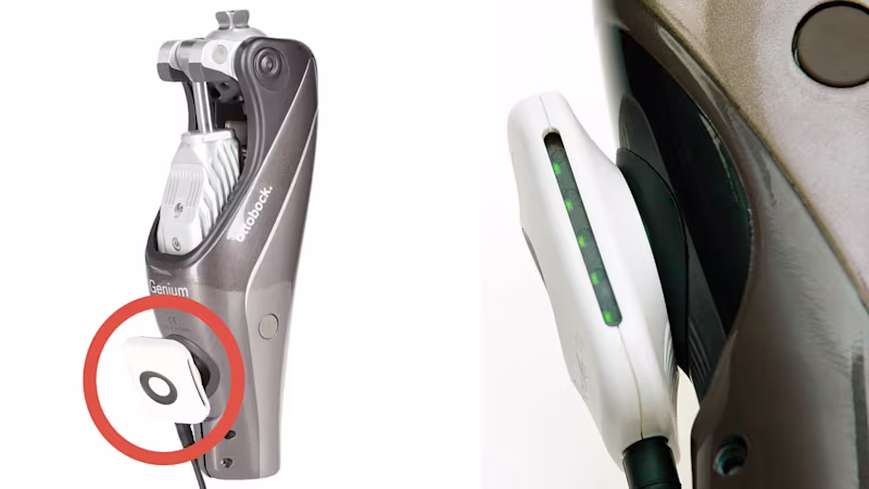 義足コンピューター制御膝継手GeniumジニウムX3 最新 高機能 安定歩行 速度追随 充電