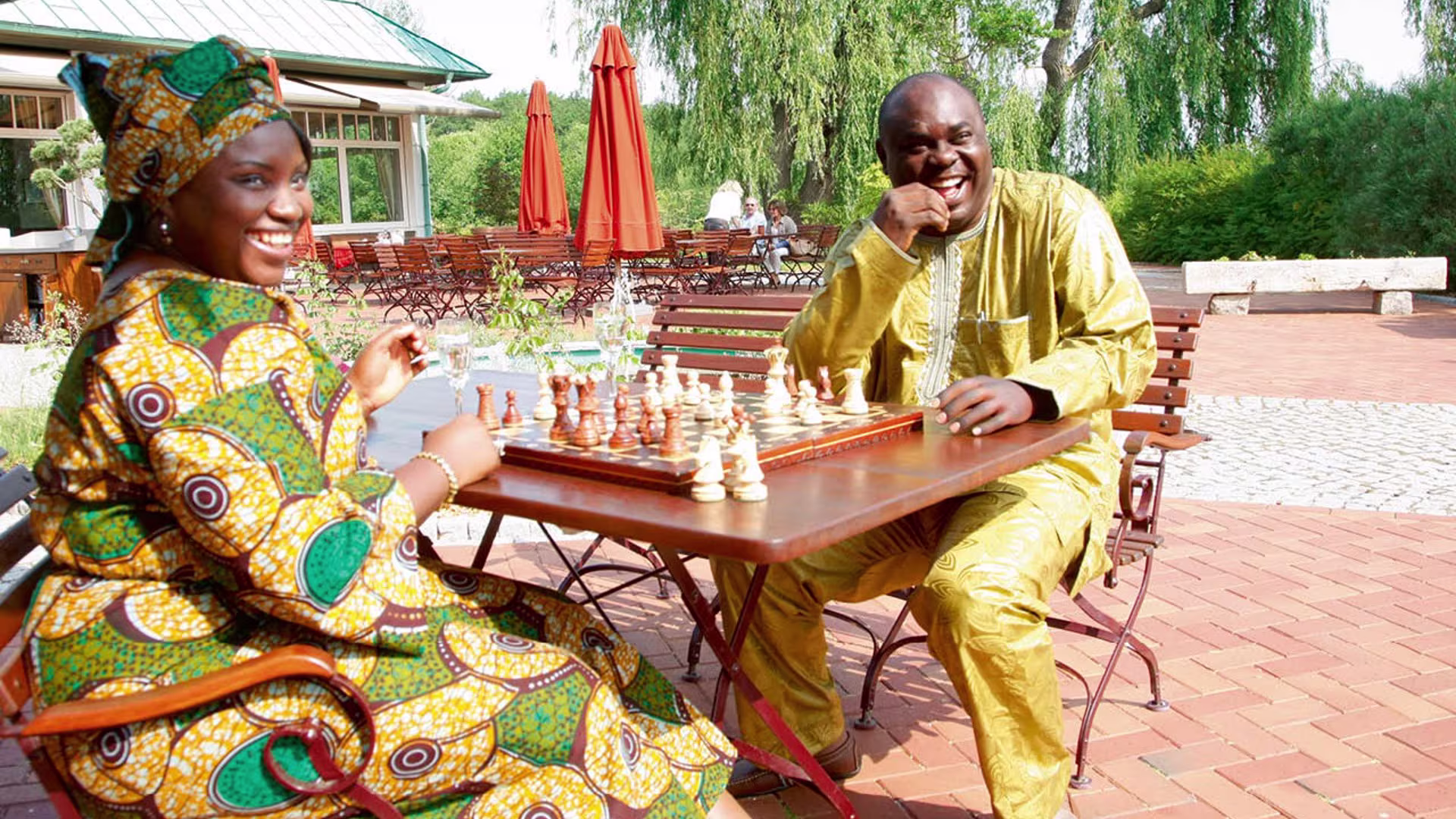 Man with a silicon hand.