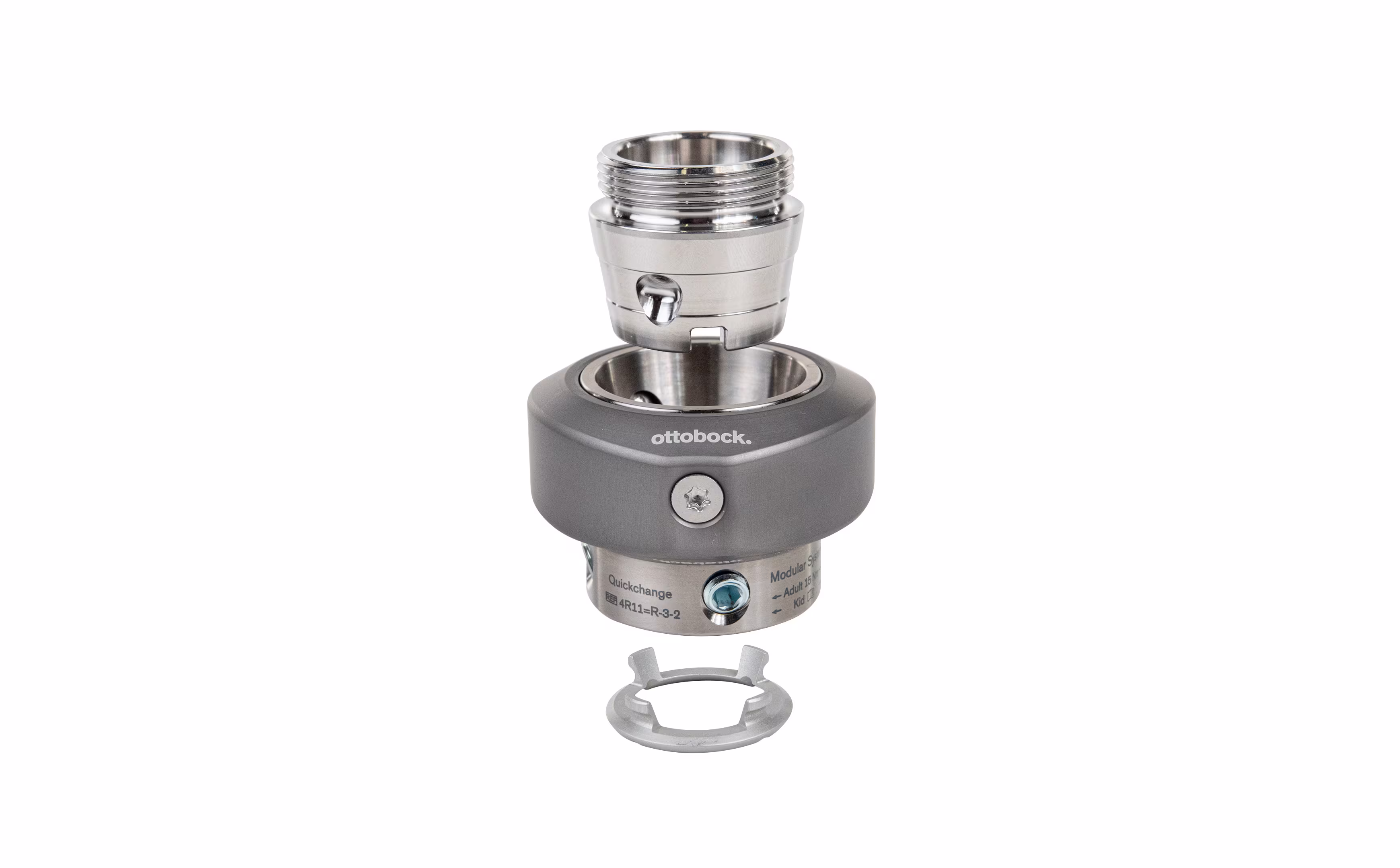 The Quickchange adapter allows you to easily detach and reattach your prosthetic foot from the prosthesis or the knee-foot combination from the socket yourself and at any time.