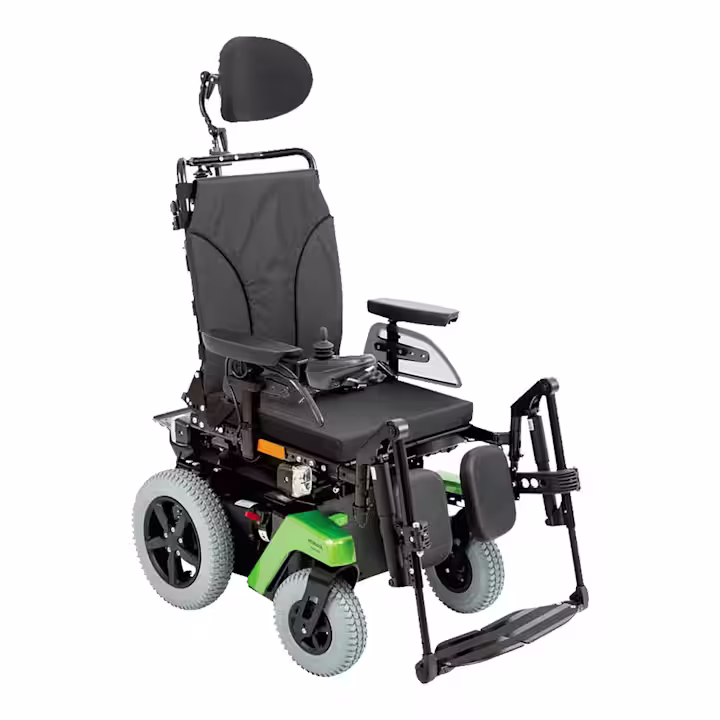 Juvo B4 with Headrest, Tilt and Swingaway Footrests