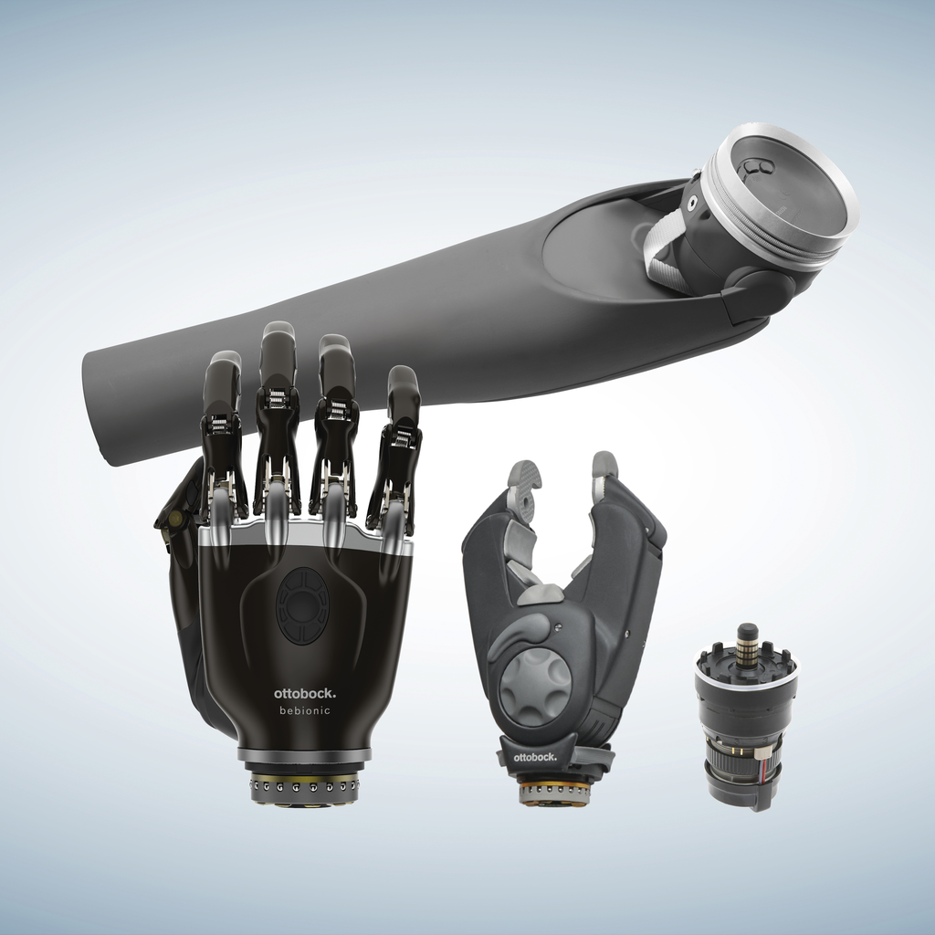Prosthetic hands & arms for versatile users - Premium combination - DynamicArm + bebionic and Greifer (AU) 