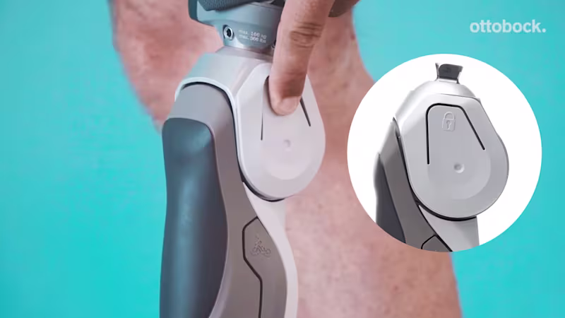 膝継手3R85ダイニオン ロック機能 ボタン操作