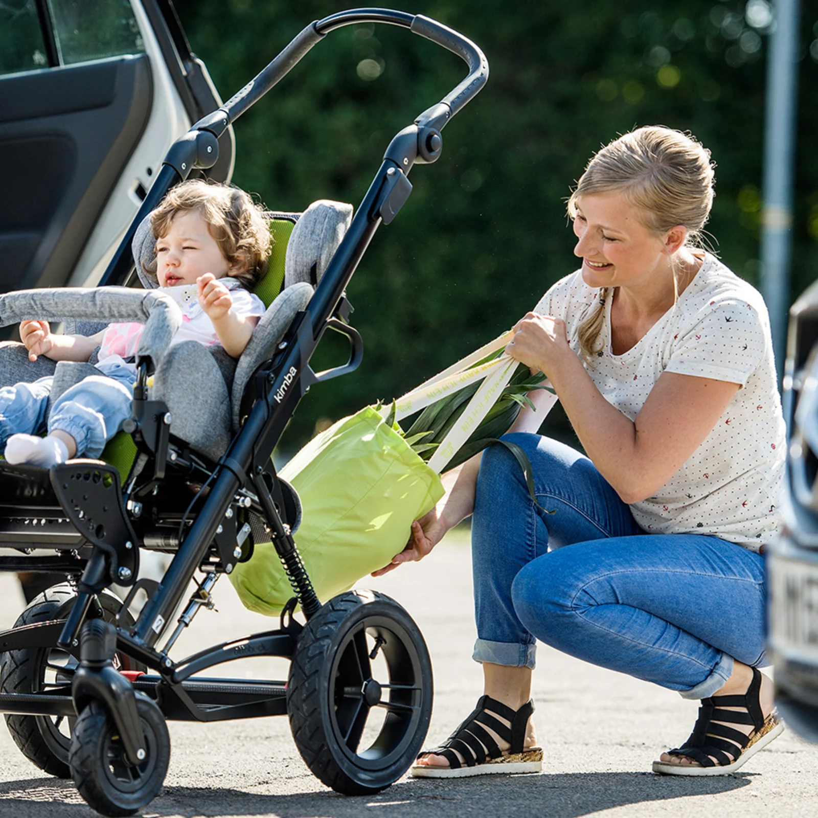 Kimba seating buggy has safety and functionality.