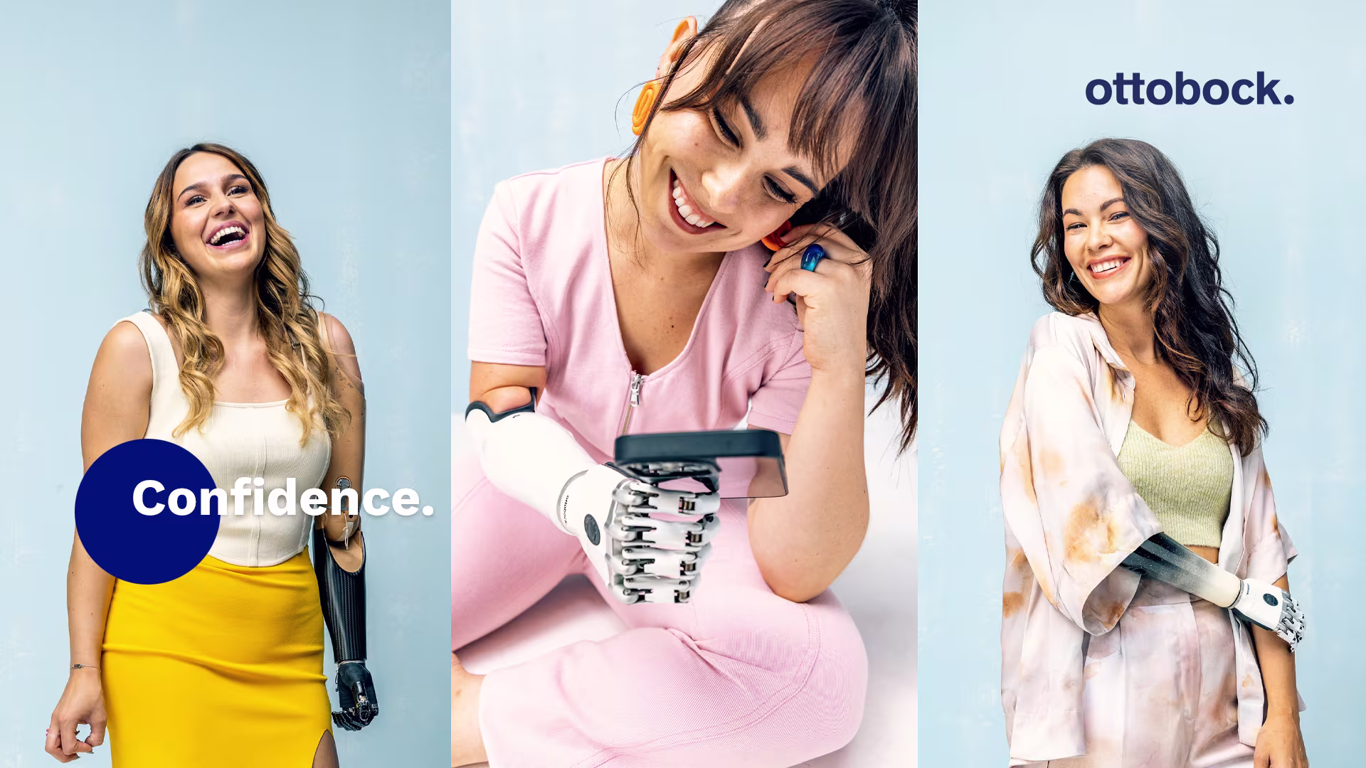 Ottobock elçileri Gina, Kiersten ve Shaholly özel biyonik ellerini sergiliyor