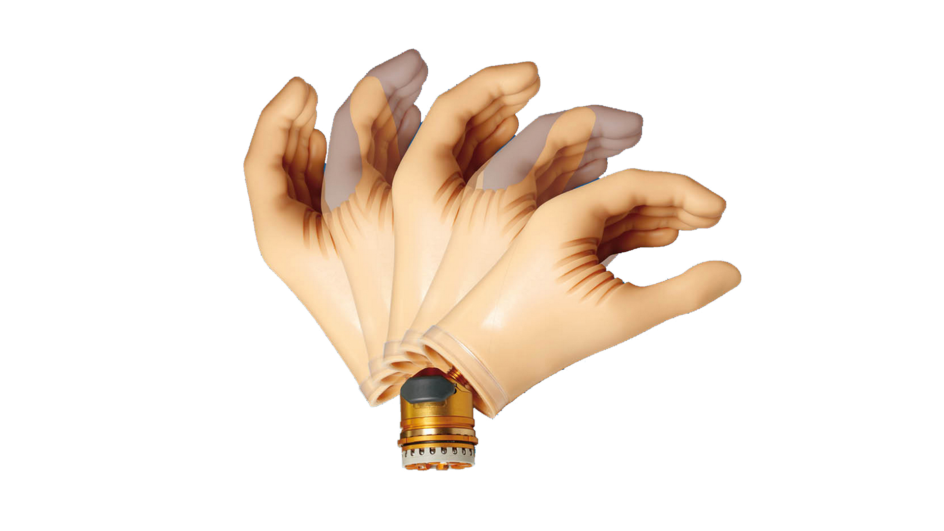 義手の構造 掌屈/背屈