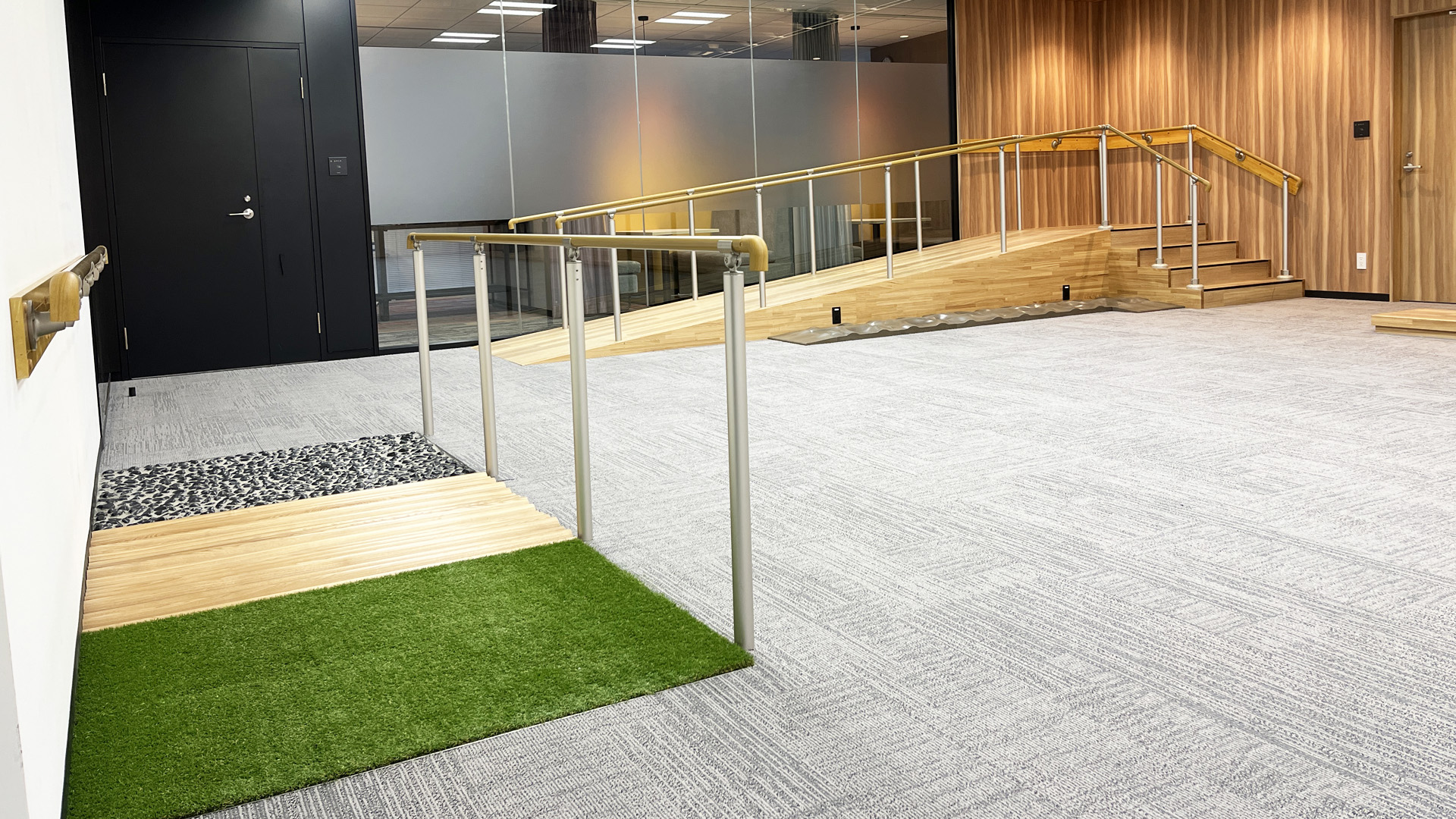 不整路面とスロープ