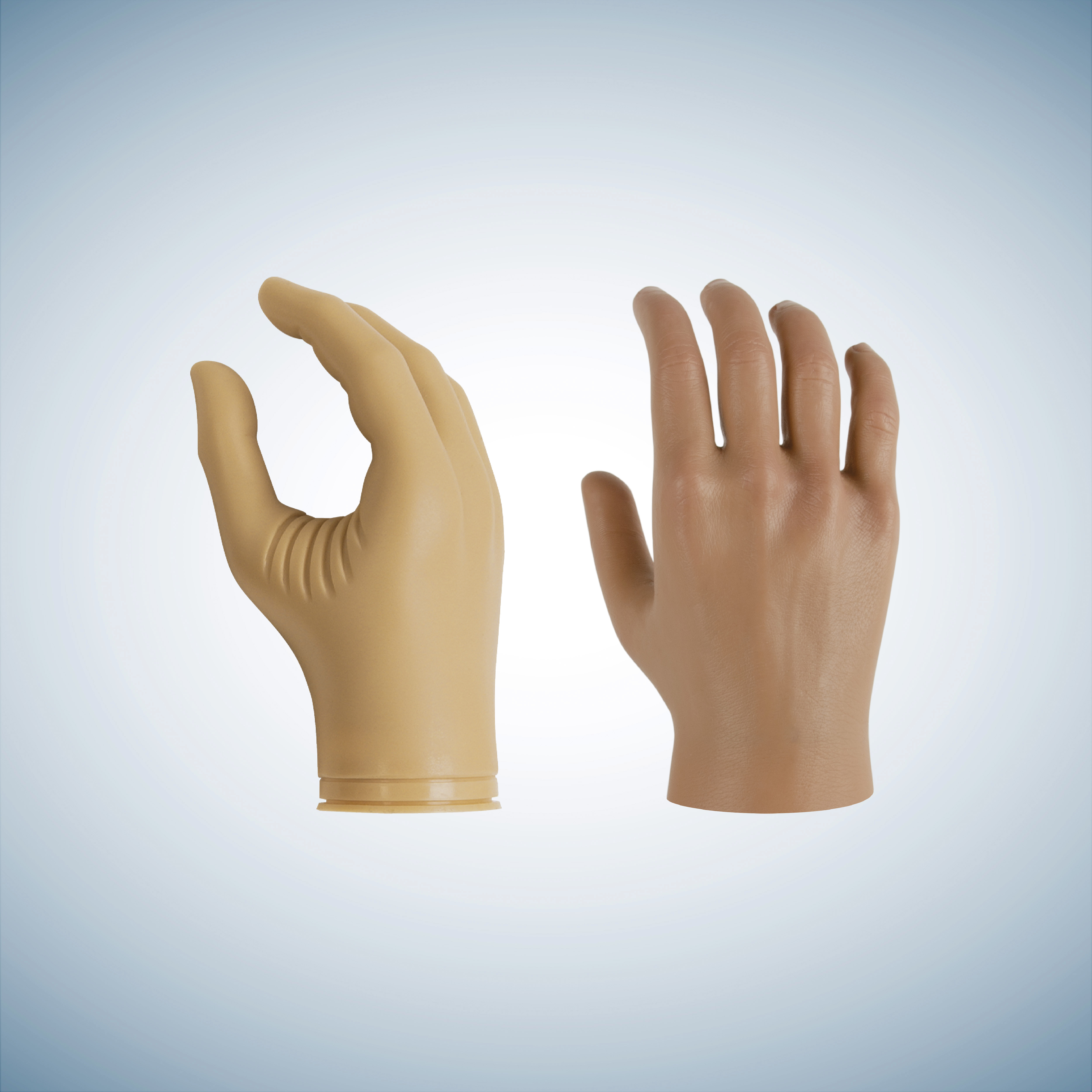 Ottobock System Electric Hand Digital Twin with mHand Adapt prosthetic combo for reliable multifunction use.