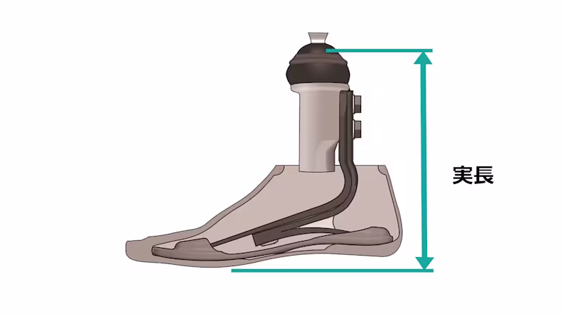 義足足部 トリトン1C61VS カーボン製 高活動