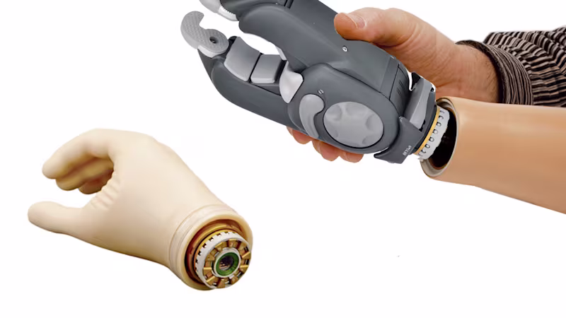 筋電義手 マイオボックシステム 8E38クイックチェンジ式 強い把持力/作業空間を選ばない