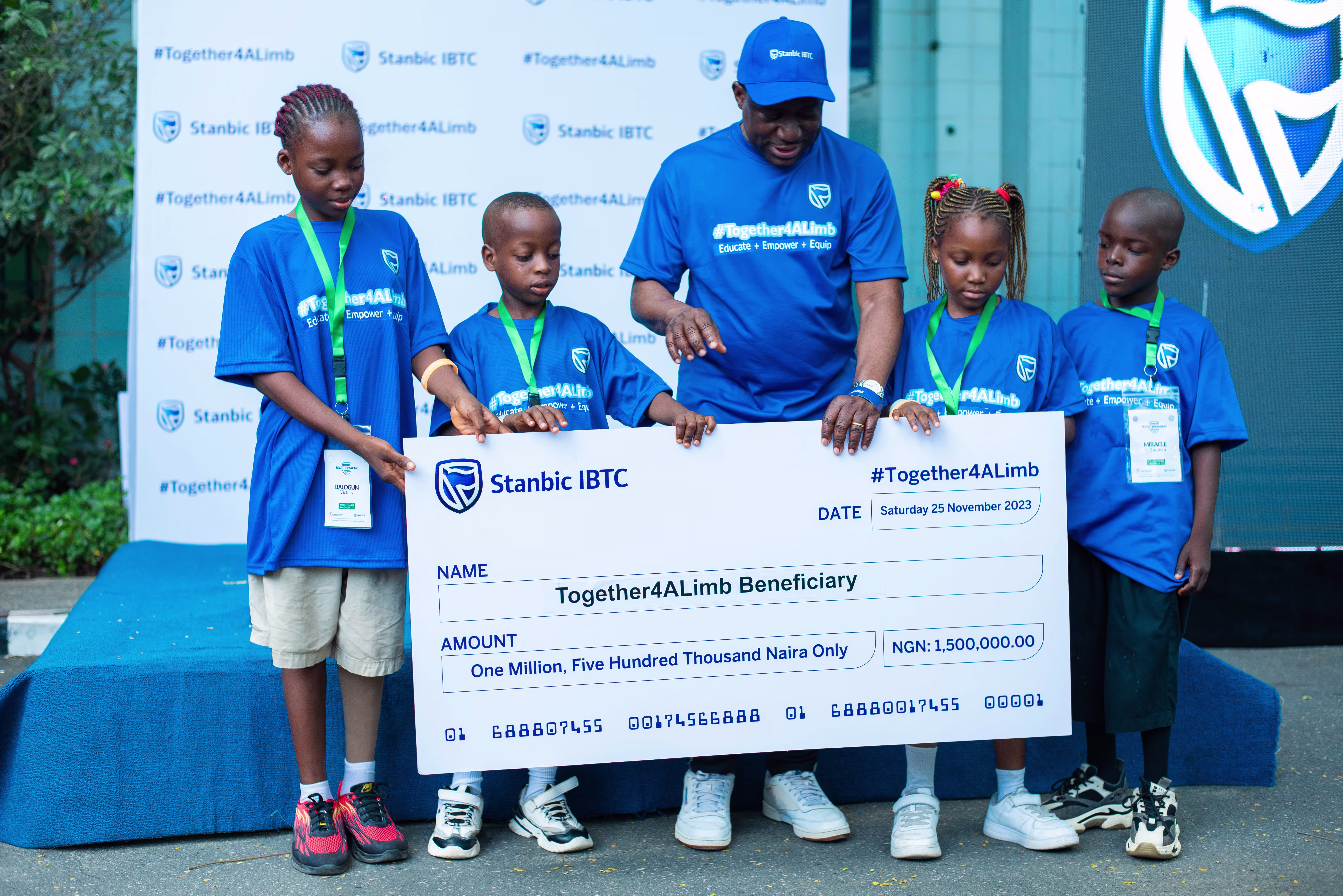 The Together-4-A-Limb initiative also secures the children's future with an education trust fund.