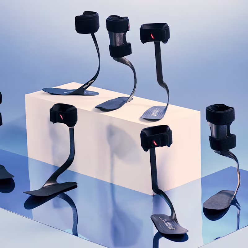 The WalkOn product range – ankle-foot orthoses for drop foot.