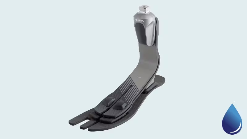 The custom, water resistant Taleo lower limb prosthesis by Ottobock