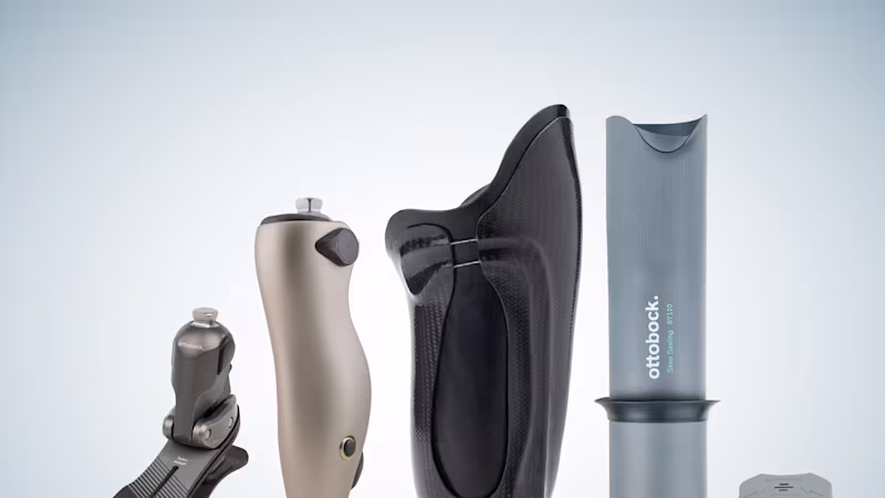 Taleo Adapt foot, Kenevo knee, and Skeo Sealing TF