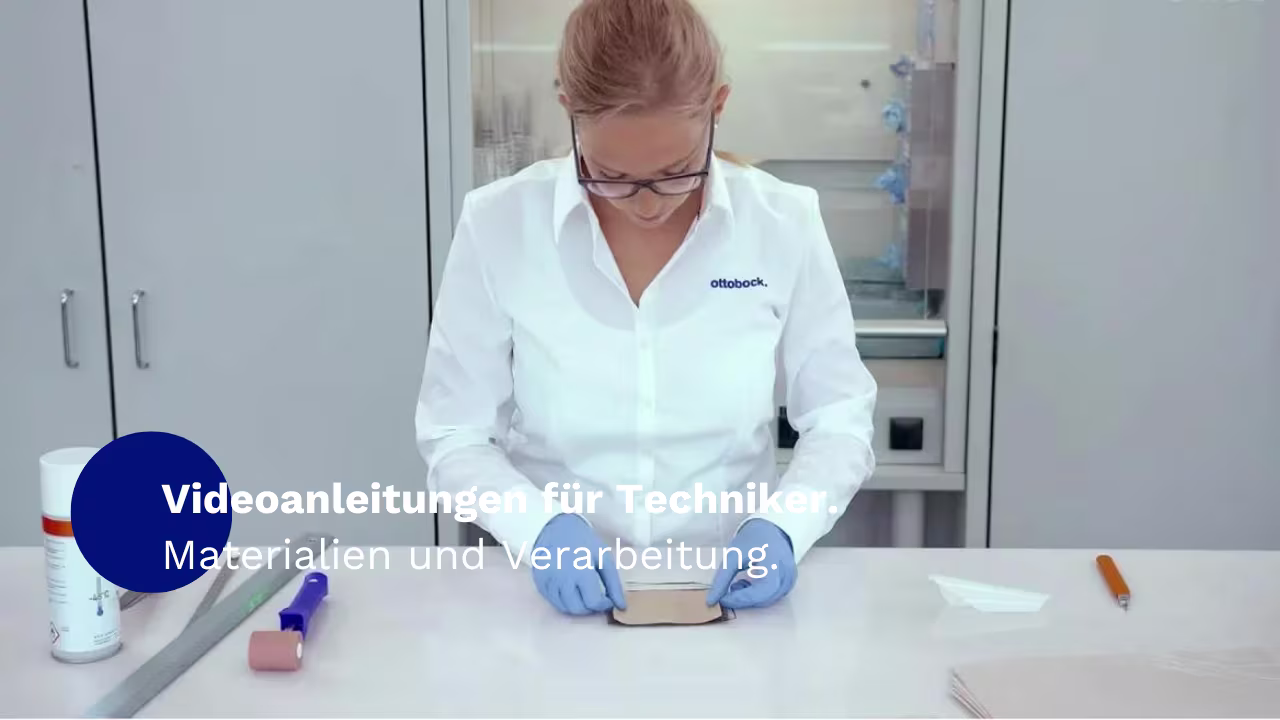 Videoanleitungen für Techniker - Materialien und Verarbeitung