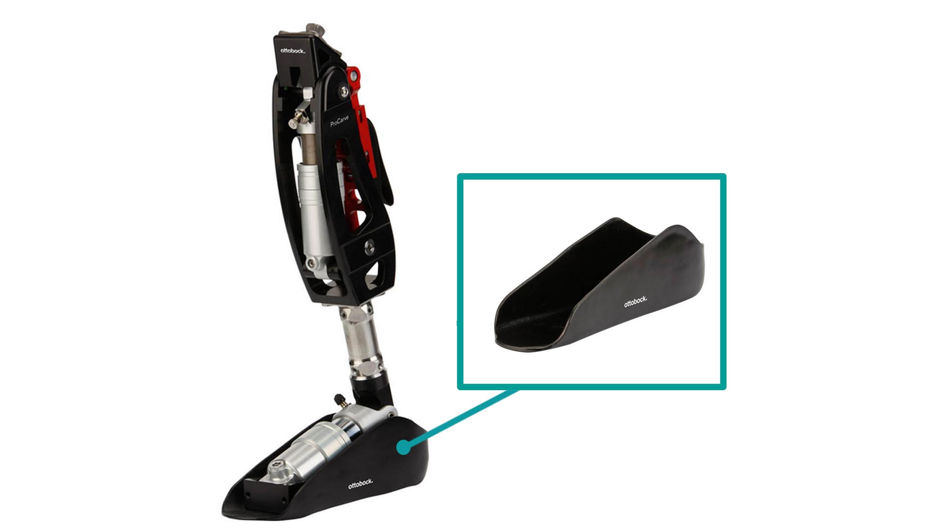 スポーツ義足 プロカーヴ 1E2 フットカバー スノーボード