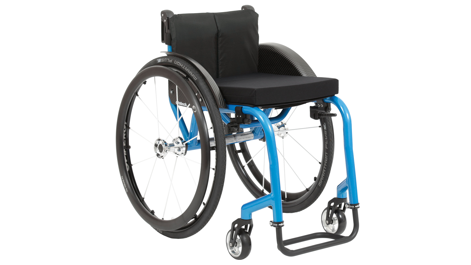 Ottobock Invader wheelchair cropped in front of a white background