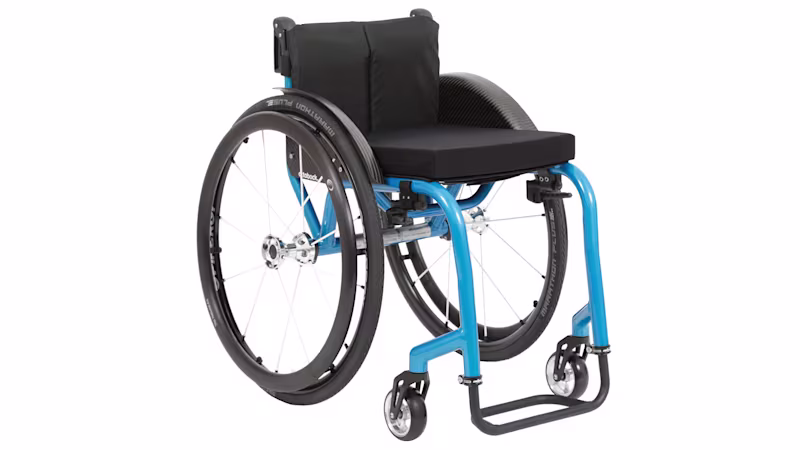 Ottobock Invader wheelchair cropped in front of a white background