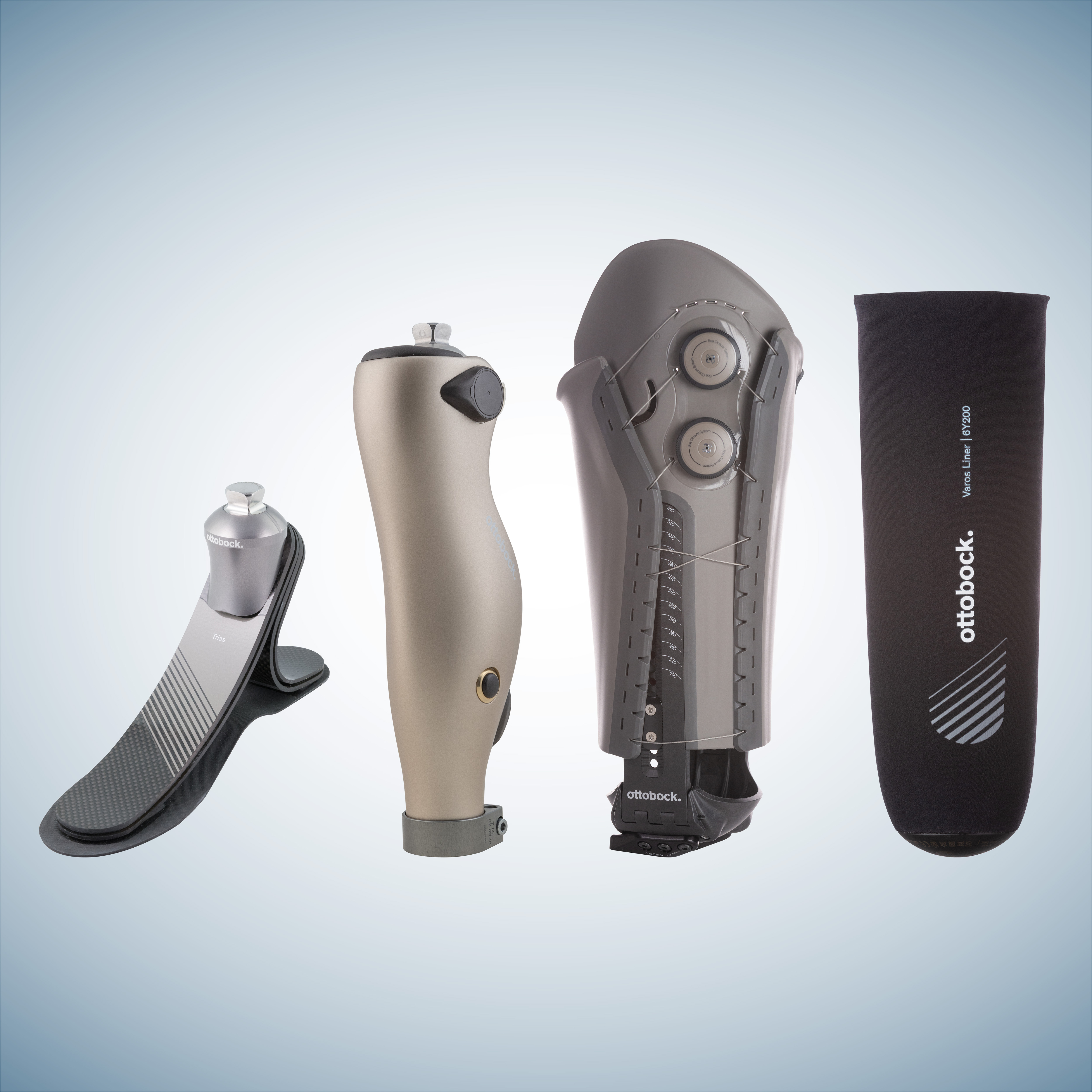 Trias foot, Kenevo knee, Varos socket and liner