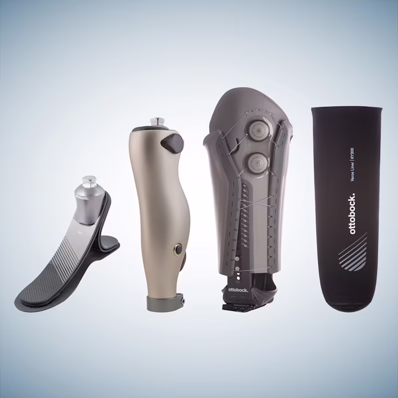 Trias foot, Kenevo knee, Varos socket and liner