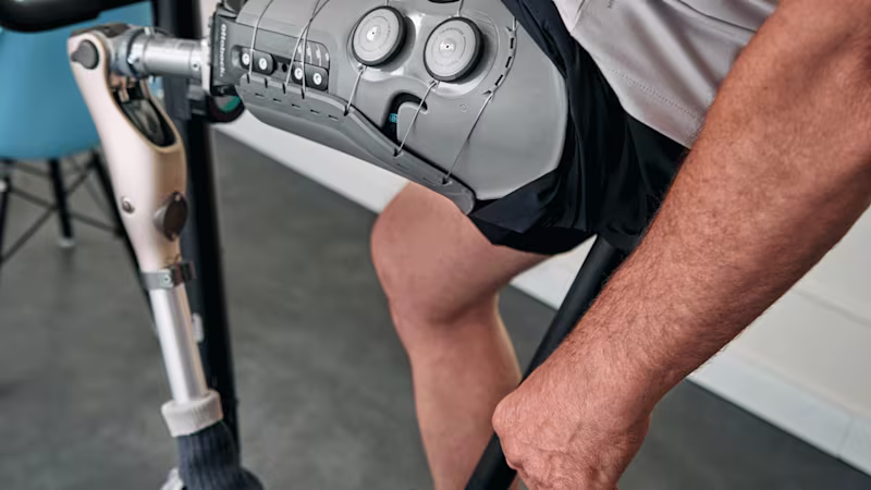 A close-up of an adjustable volume socket, Varos by Ottobock