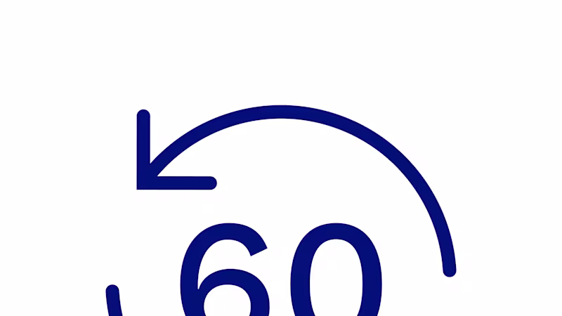 Illustration showing a 60-minute cycle for the exopulse suit for children