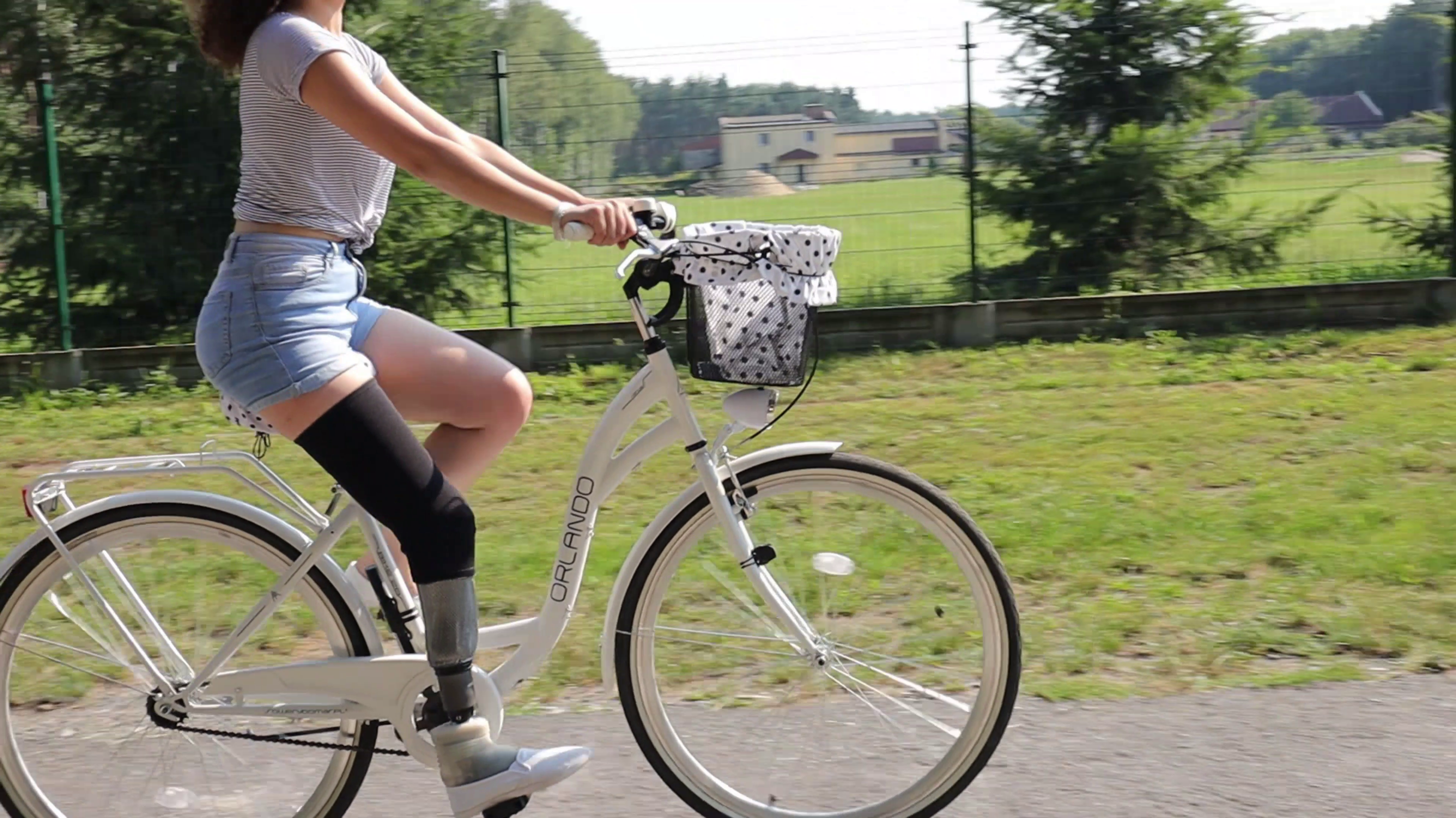 Jazda na rowerze w protezie stopy Meridium