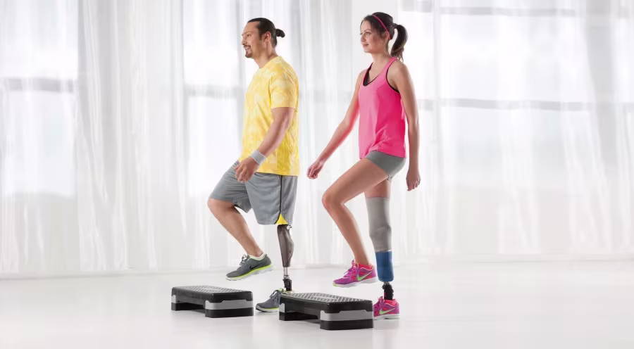 Prosthetic users using the fitness app