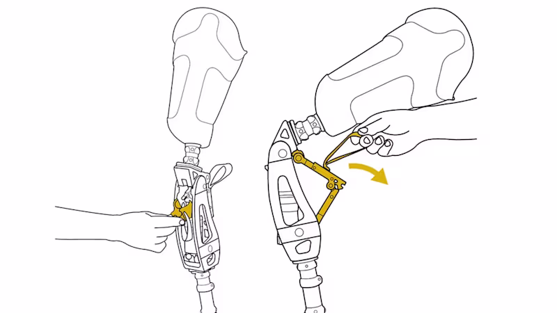 スポーツ義足 プロカーヴ 3R2膝 ロック/アンロック