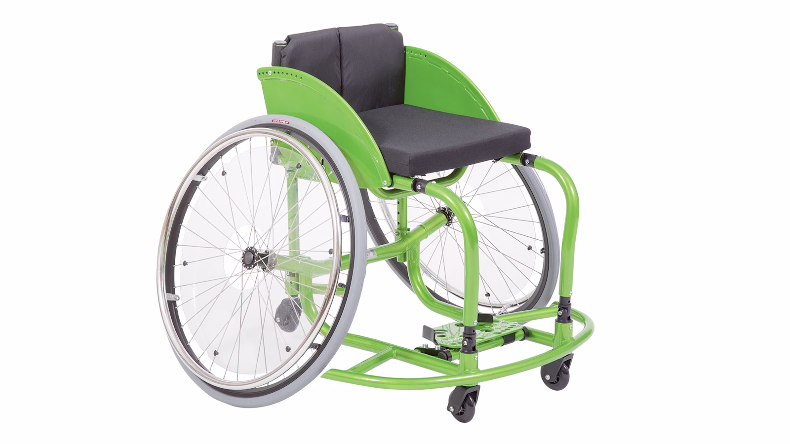 Ottobock Pointer sports wheelchair cropped in front of a white Background