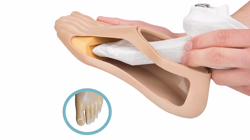 義足足部 1C10テリオン 低活動向け低床カーボン足部 指股