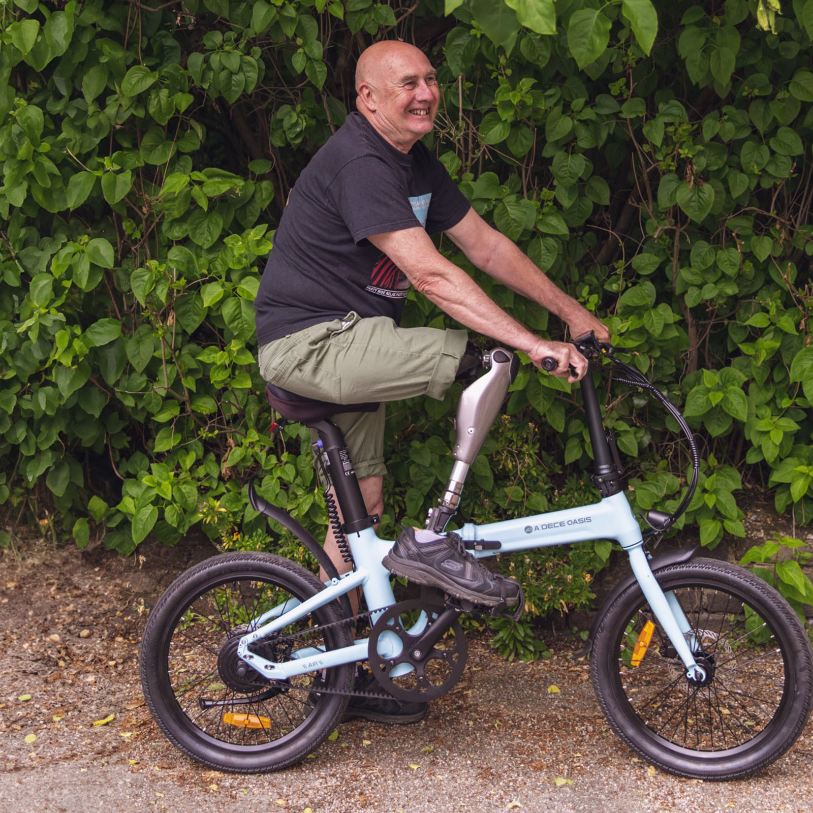 C-Leg User Courtenay riding his bike