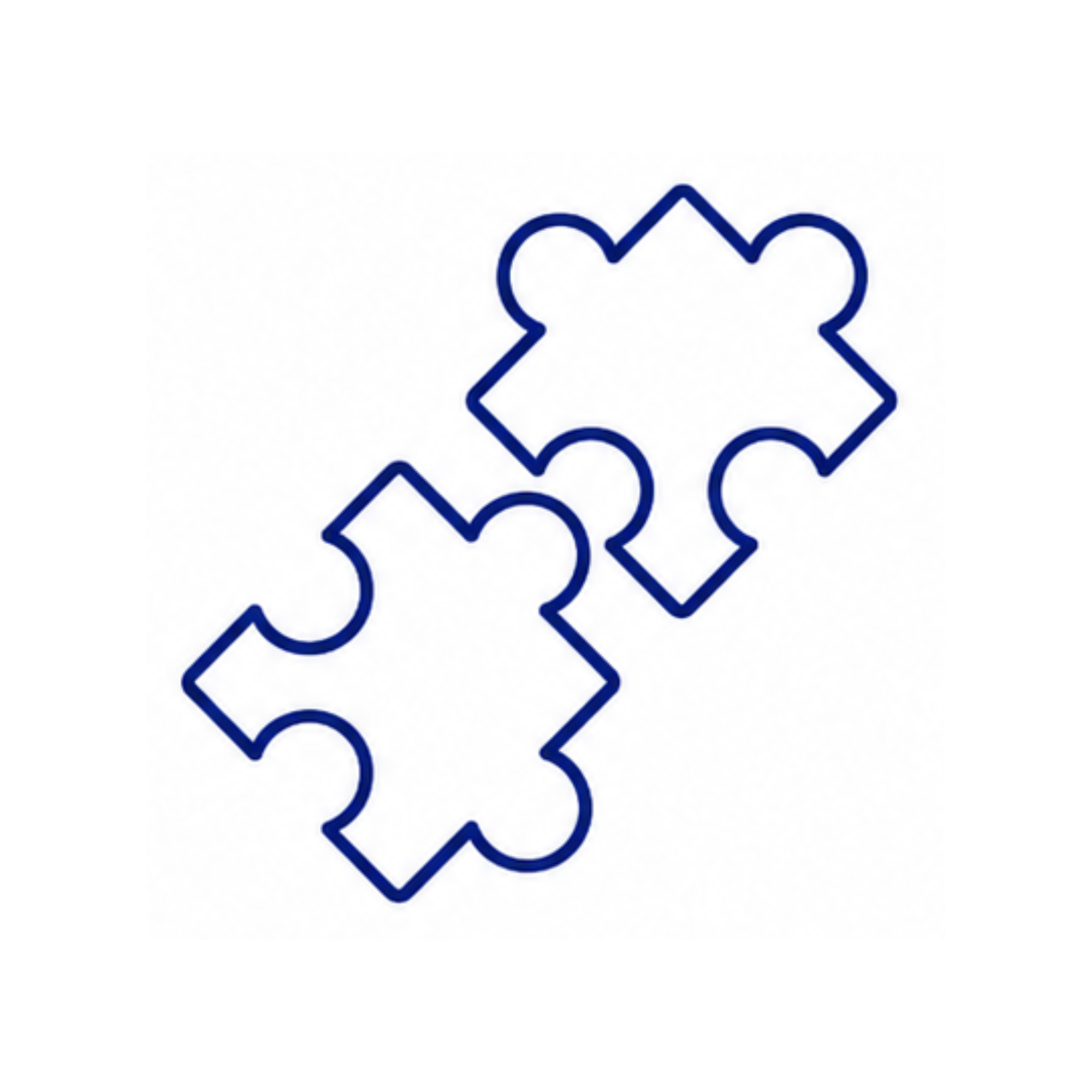 Puzzle pieces illustrating the exopulse suit for children as part of care