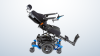 A picture of the Juvo B7 wheelchair from the side, showing how it comfortably reclines for users.