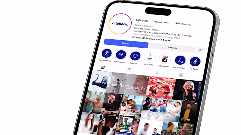 Follow Ottobock on Instagram for inspiring stories, innovative prosthetics, human bionics, para-athletes, and insights into a world of mobility and inclusion.
