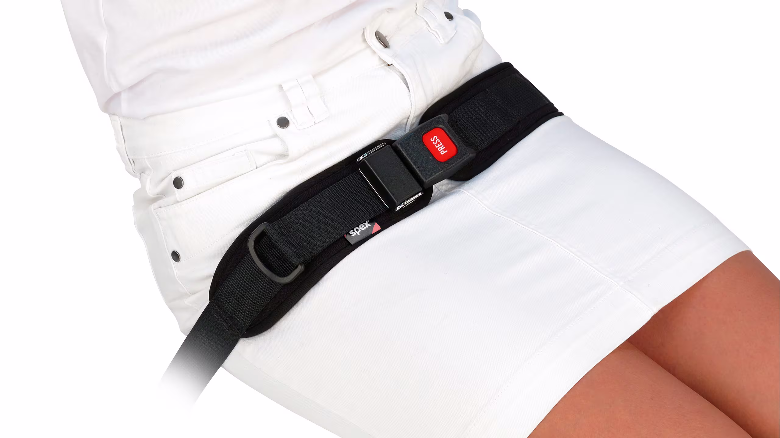 Immagine di una cintura anteriore pelvica Spex a 2 punti di ancoraggio