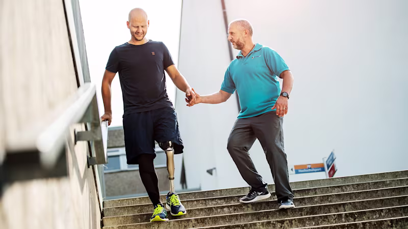 Kenevo kept Michael moving through his rehabilitation