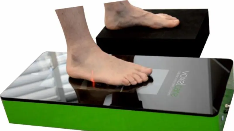 Laser foot image